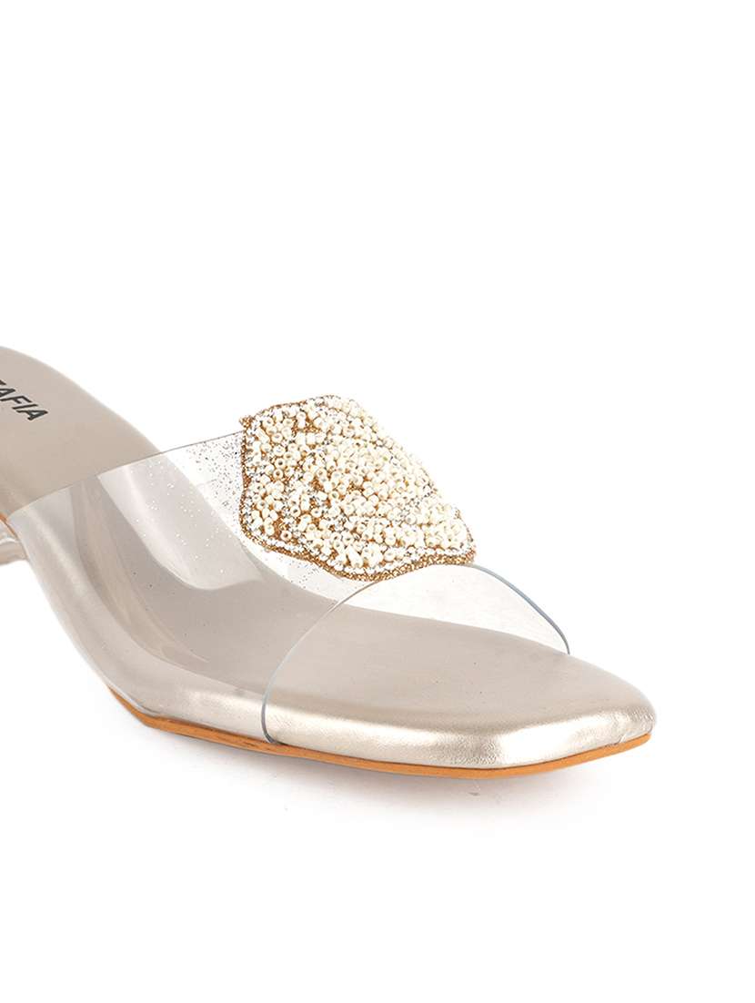 women solid slip on sandals - 22341148 -  Standard Image - 4