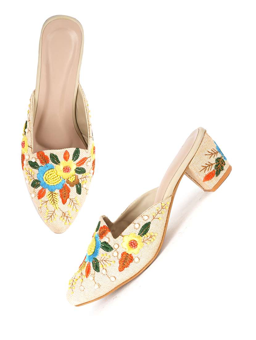 women embellished slip on mules - 22341149 -  Standard Image - 1