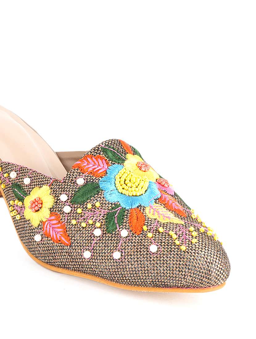 women embellished slip on mules - 22341150 -  Standard Image - 4