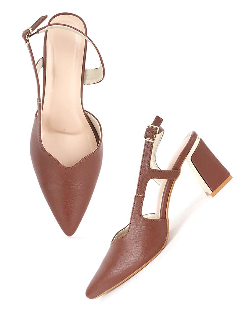 women solid back strap sandals - 22341151 -  Standard Image - 1