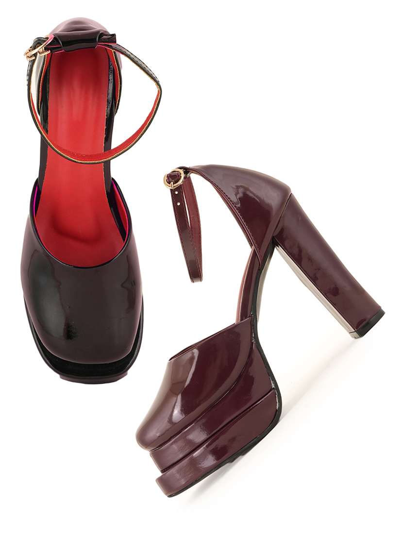 women solid ankle strap sandals - 22341168 -  Standard Image - 1