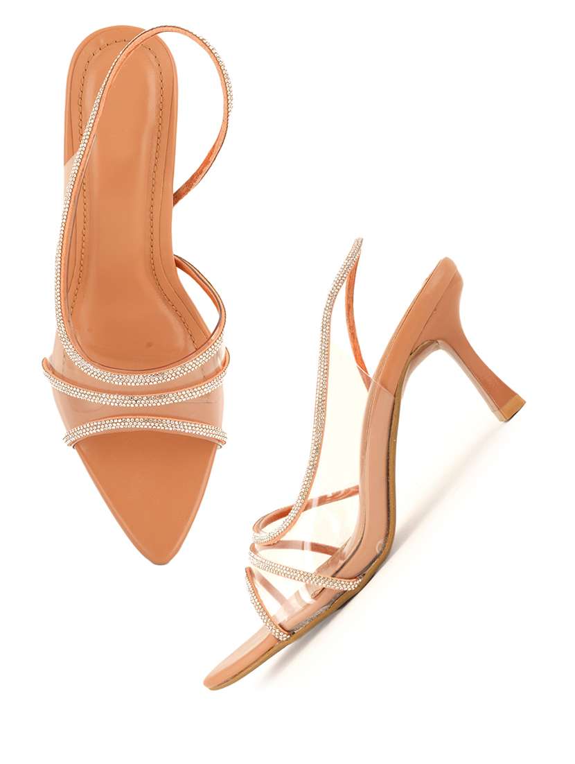 women embellished back strap sandals - 22341172 -  Standard Image - 1