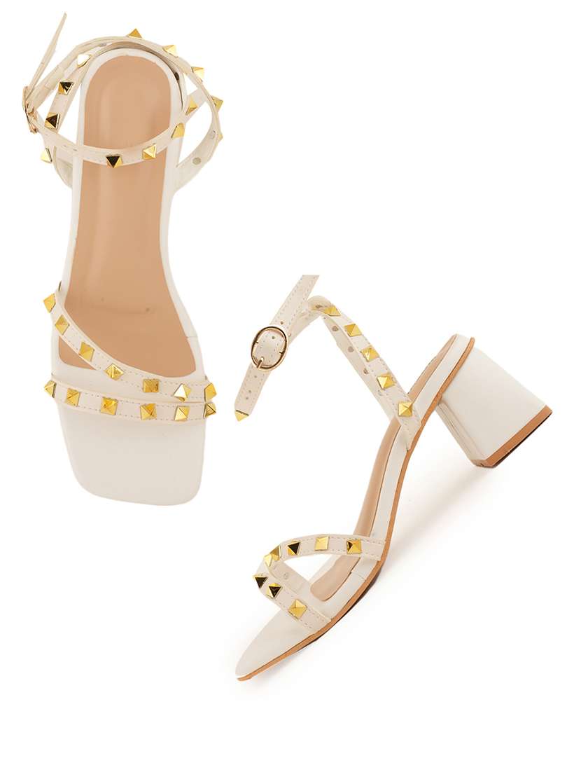 women solid ankle strap sandals - 22341185 -  Standard Image - 1