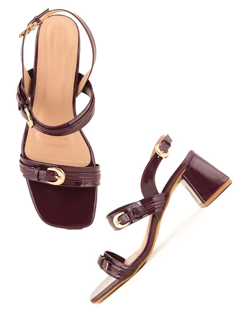 women solid back strap sandals - 22341187 -  Standard Image - 1