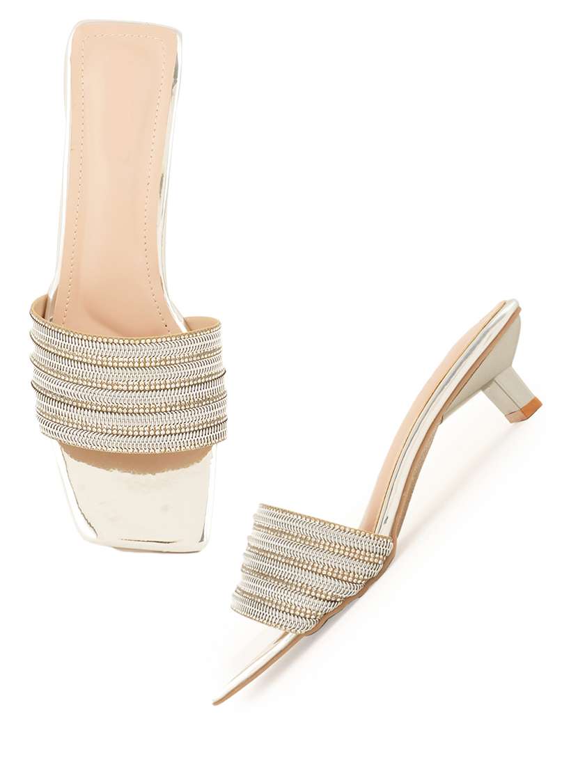 women embellished slip on sandals - 22341197 -  Standard Image - 1