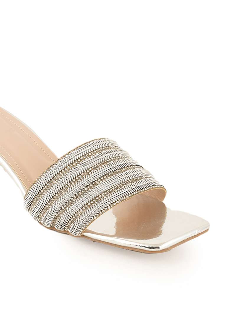 women embellished slip on sandals - 22341197 -  Standard Image - 4