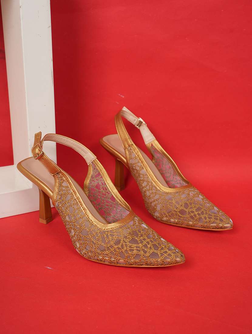 women solid back strap lace sandals