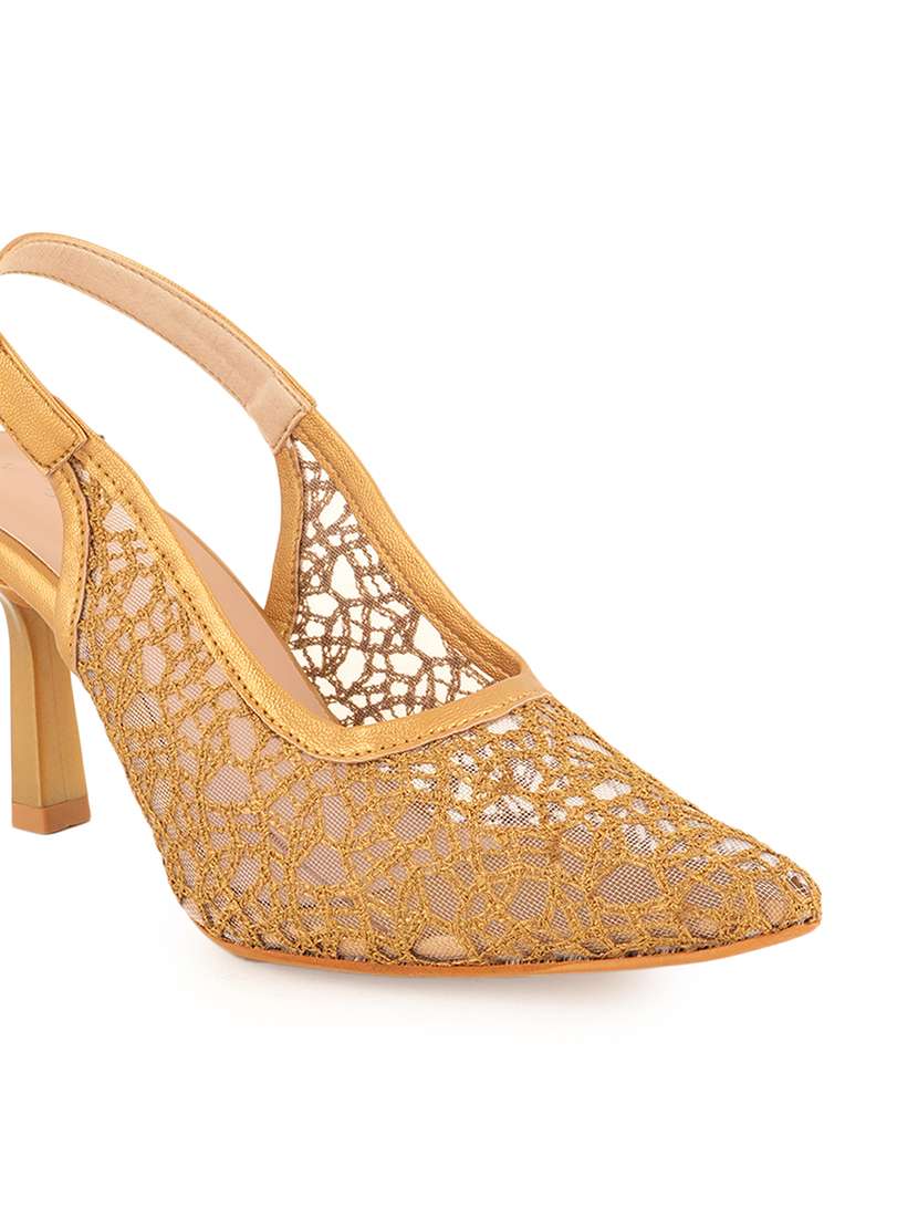 women solid back strap lace sandals - 22341209 -  Standard Image - 4