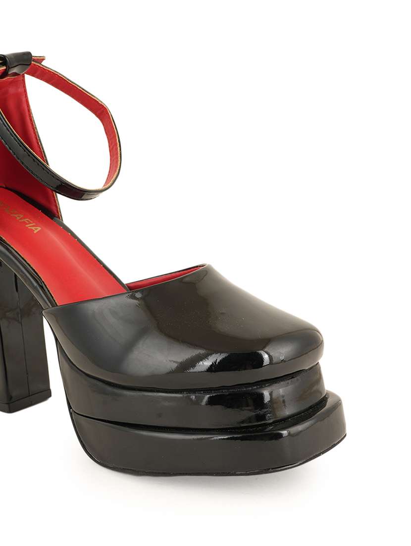 women solid ankle strap sandals - 22341223 -  Standard Image - 4