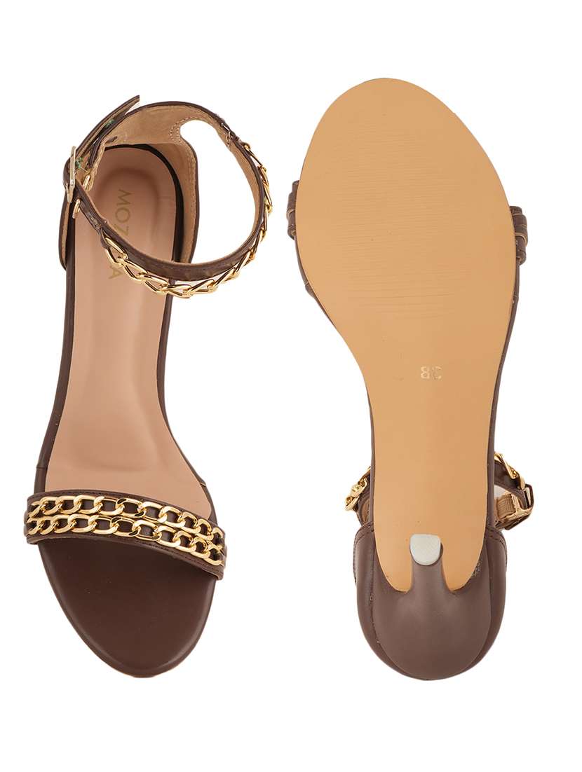 Women Solid Ankle Strap Sandals - 22341236 -  Standard Image - 4