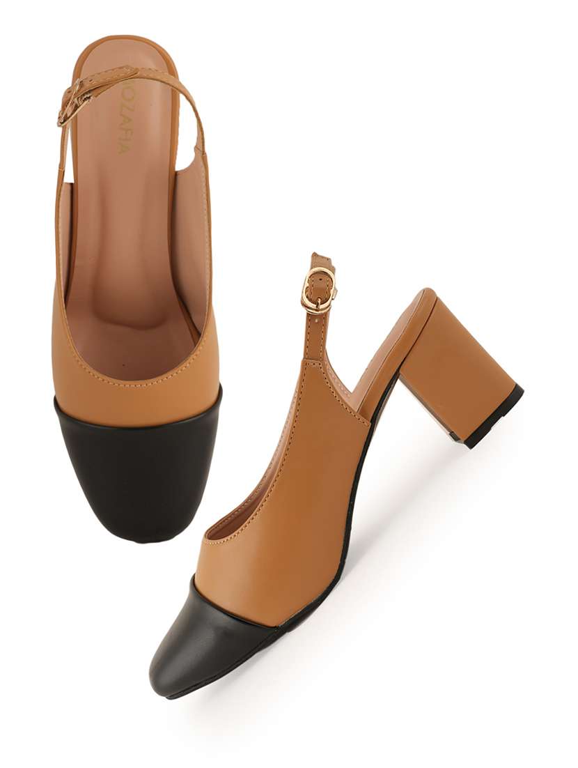 women solid back strap sandals - 22341245 -  Standard Image - 1
