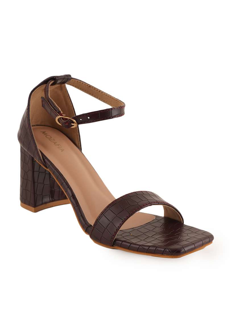 women solid ankle strap sandals - 22341252 -  Standard Image - 1