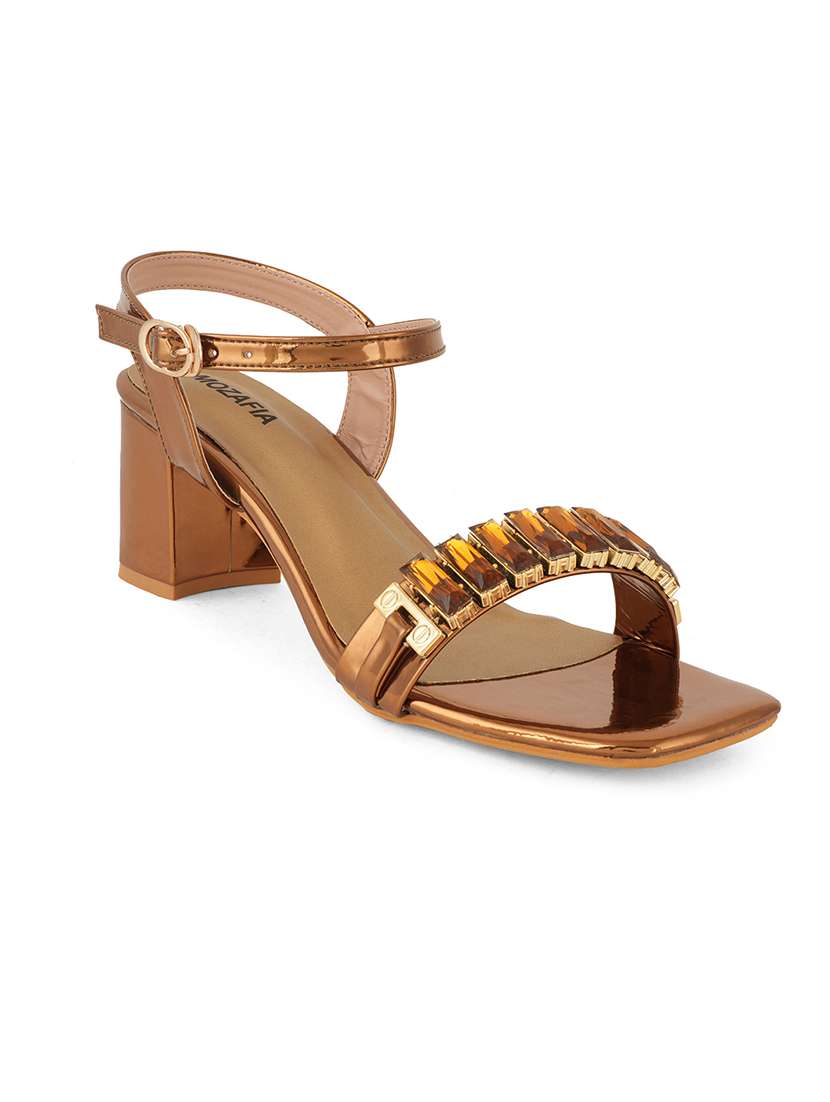 Women Embeliished Ankle Strap Sandals - 22341273 -  Standard Image - 1