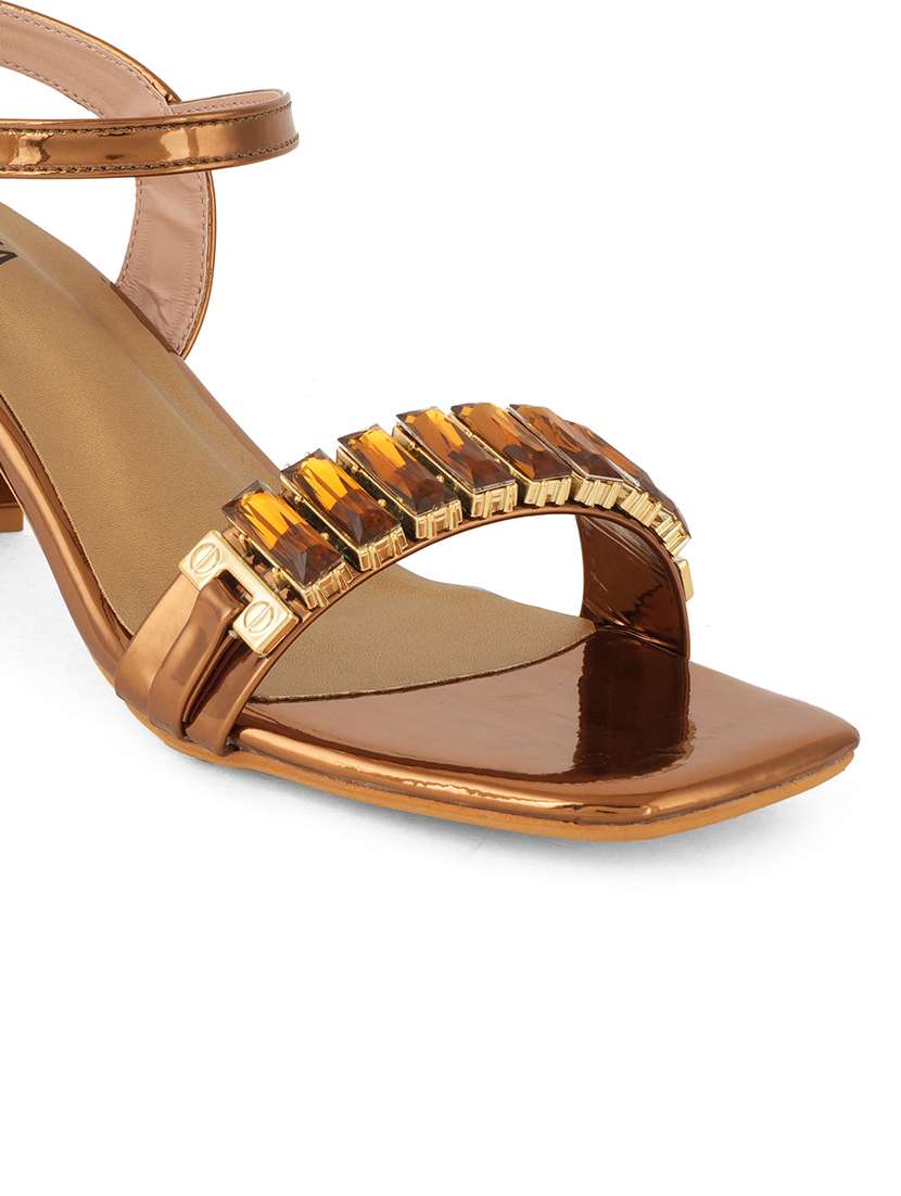 Women Embeliished Ankle Strap Sandals - 22341273 -  Standard Image - 4