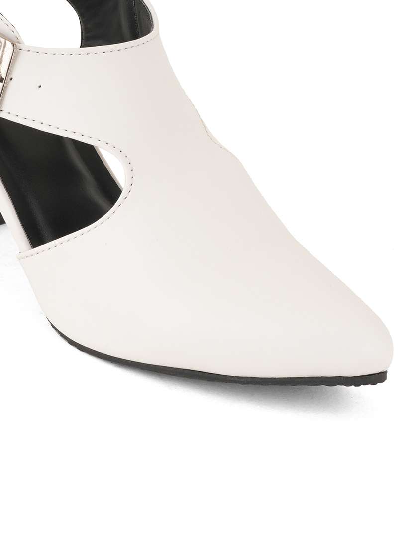 women solid back strap sandals - 22341278 -  Standard Image - 4