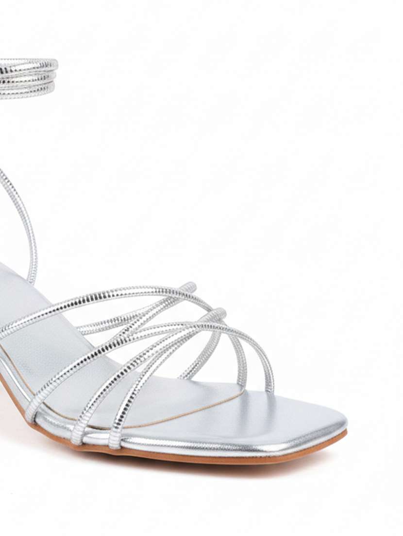 women solid lace up block heels - 22341309 -  Standard Image - 4