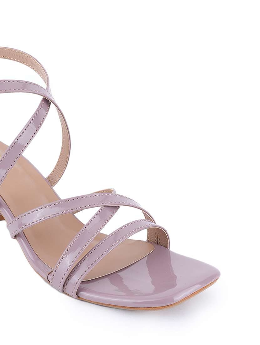 Women Solid Ankle Strap Block Heels - 22341319 -  Standard Image - 4