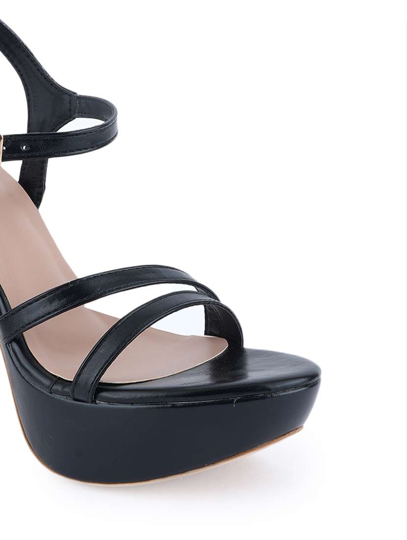 women solid ankle strap sandals - 22341320 -  Standard Image - 4