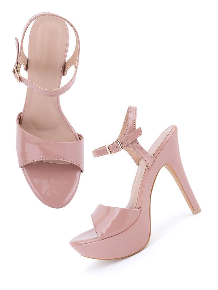 women solid ankle strap sandals - 22341324 -  Standard Image - 1
