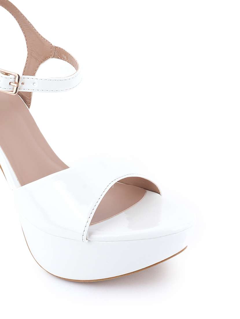 women solid ankle strap sandals - 22341325 -  Standard Image - 4