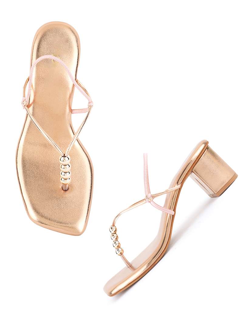 women solid back strap block heels - 22341327 -  Standard Image - 1