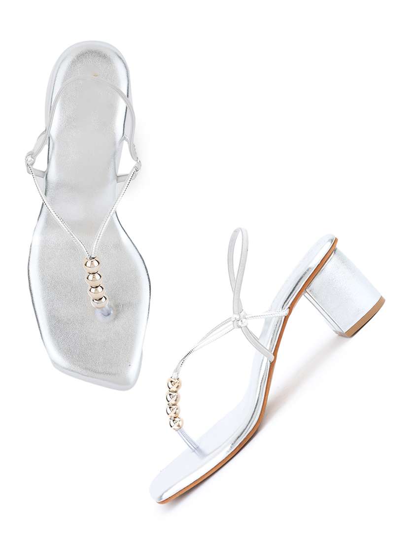 women solid back strap block heels - 22341328 -  Standard Image - 1