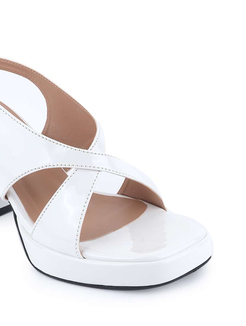 women solid back strap block heels - 22341343 -  Standard Image - 4