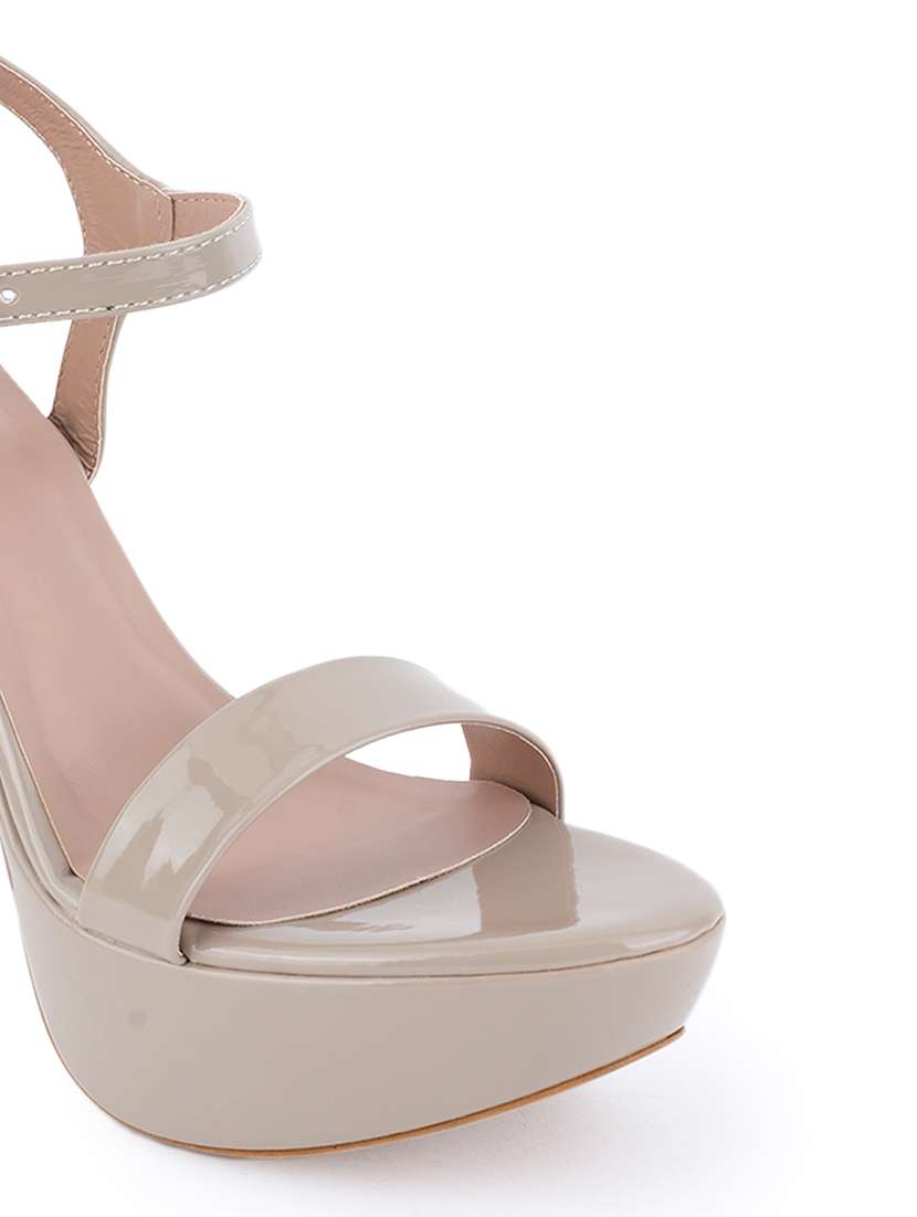 women solid ankle strap heels - 22341359 -  Standard Image - 4