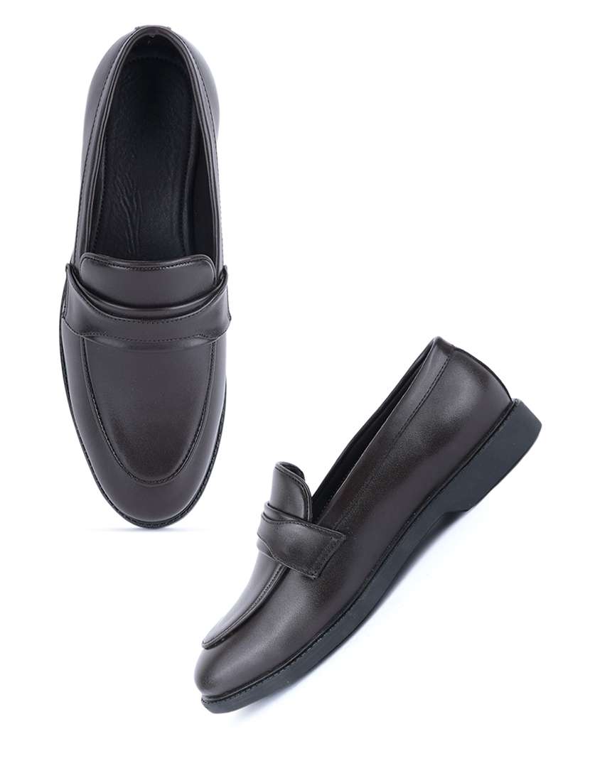 men brown slip on loafer - 22341384 -  Standard Image - 1