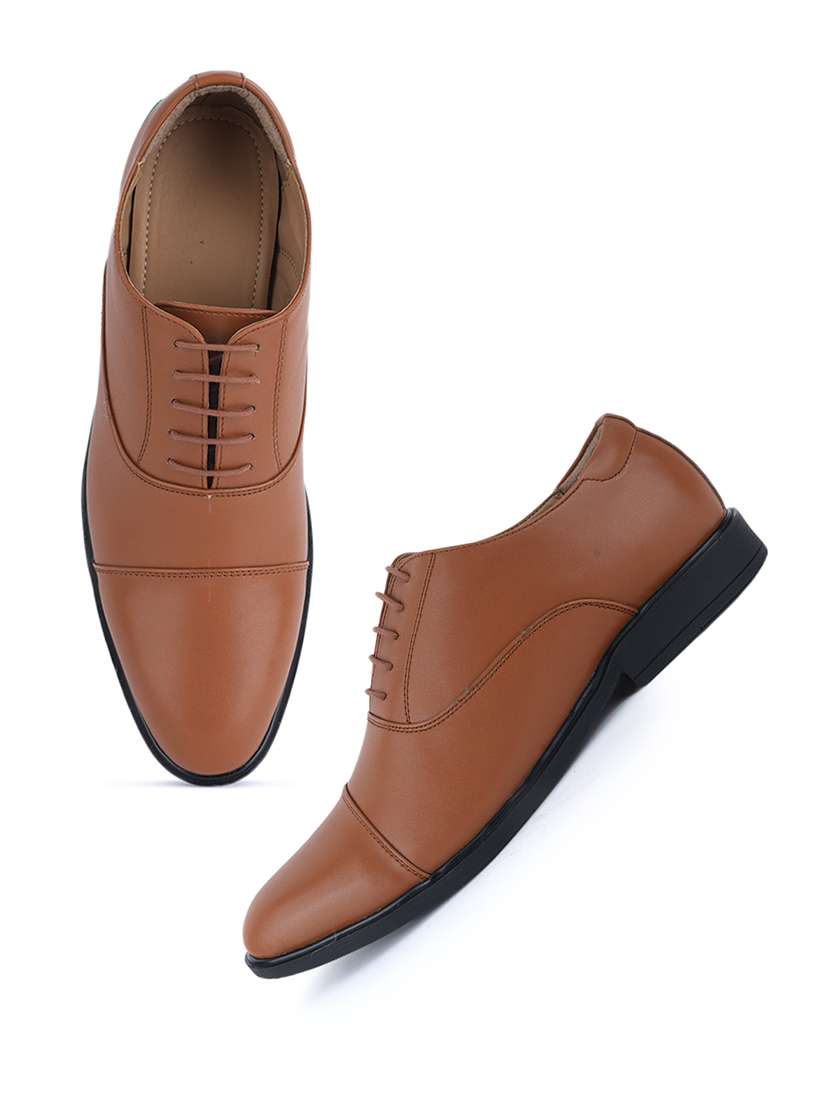 men solid lace up oxford - 22341386 -  Standard Image - 1