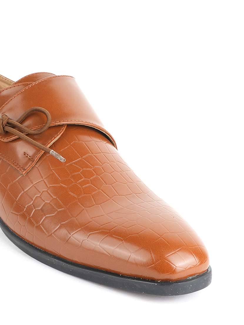 men tan lace-up monk strap - 22341392 -  Standard Image - 4
