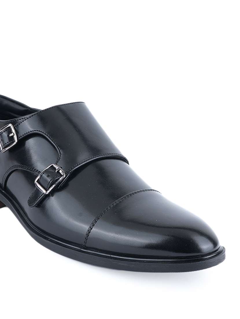men black slip on monk strap - 22341393 -  Standard Image - 4