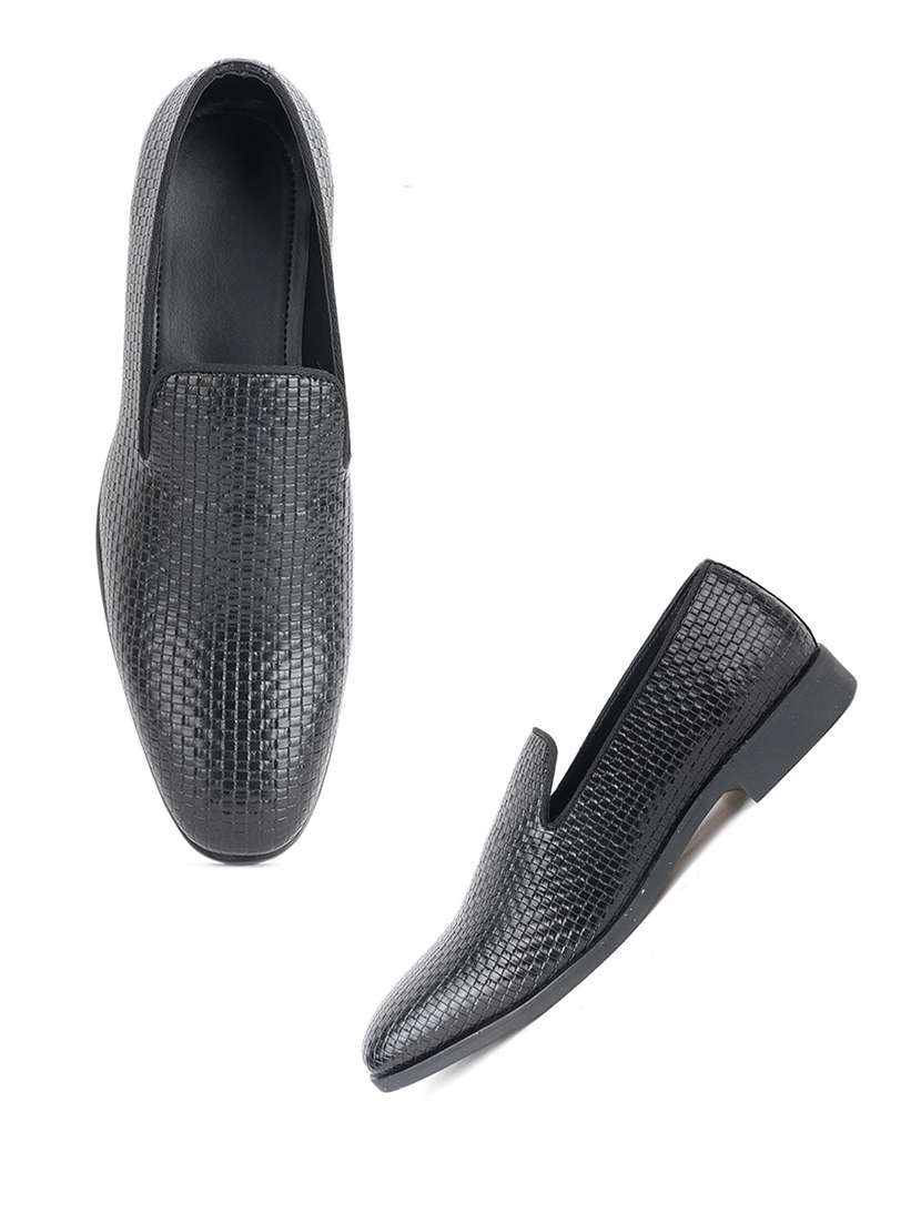 men black slip on loafer - 22341394 -  Standard Image - 1