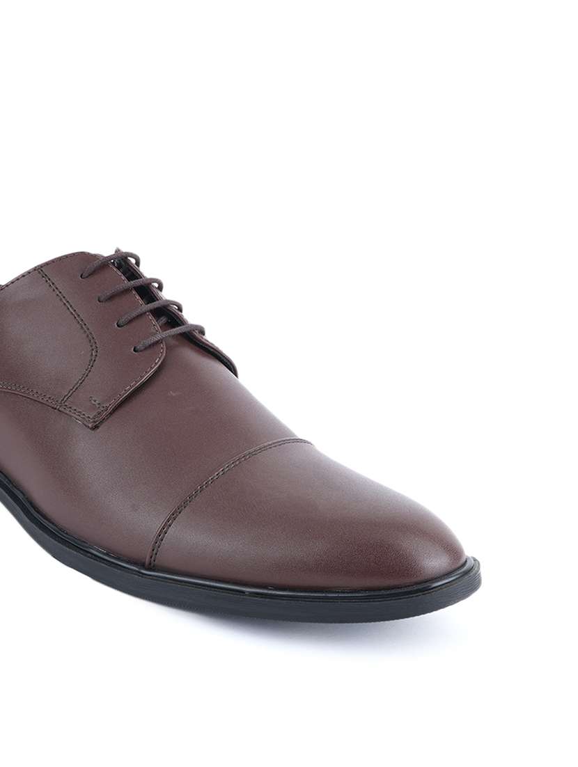 men brown slip on derby - 22341397 -  Standard Image - 4