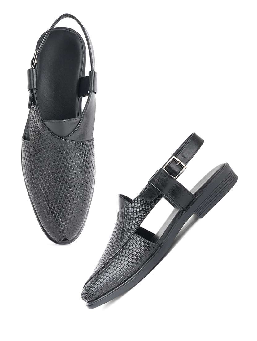 men textured back strap sandal - 22341399 -  Standard Image - 1