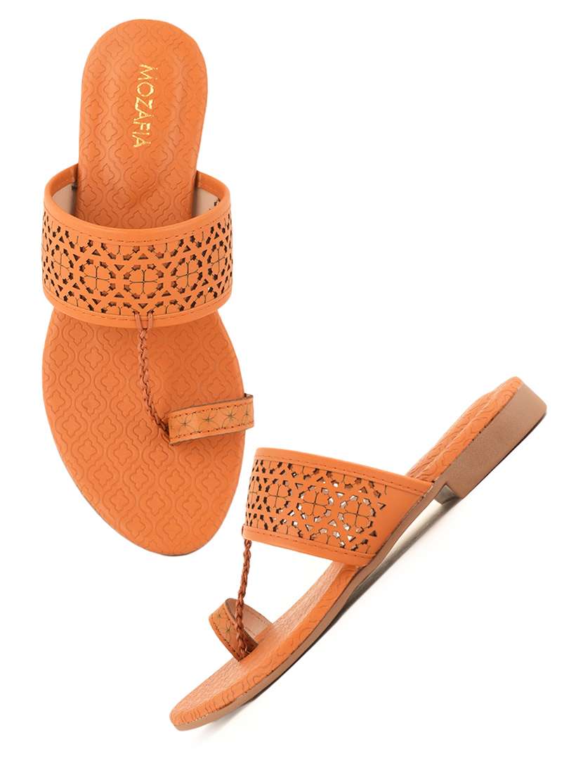 women solid slip on flat sandal - 22341436 -  Standard Image - 1