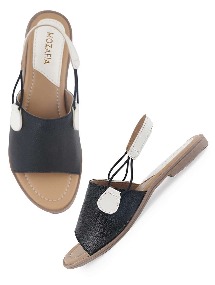 Women Solid Back Strap Flat Sandal - 22341445 -  Standard Image - 1