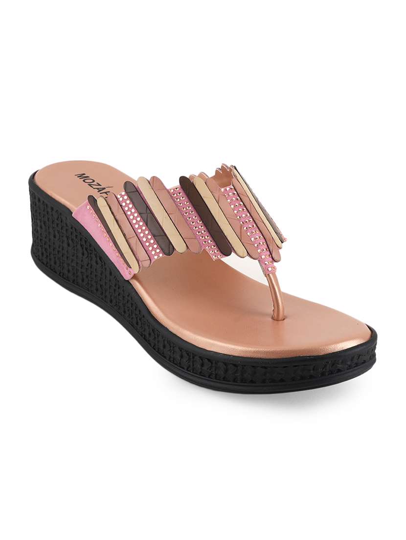 women solid slip on wedges - 22341453 -  Standard Image - 1