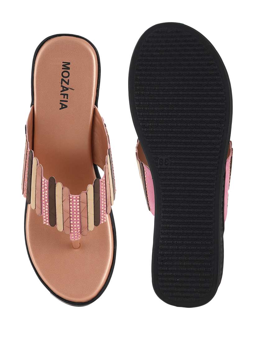 women solid slip on wedges - 22341453 -  Standard Image - 4