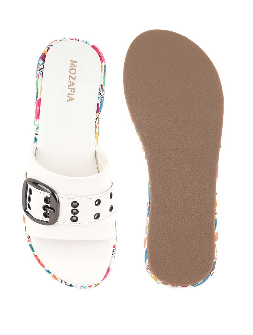 women printed slip on wedges - 22341457 -  Standard Image - 4