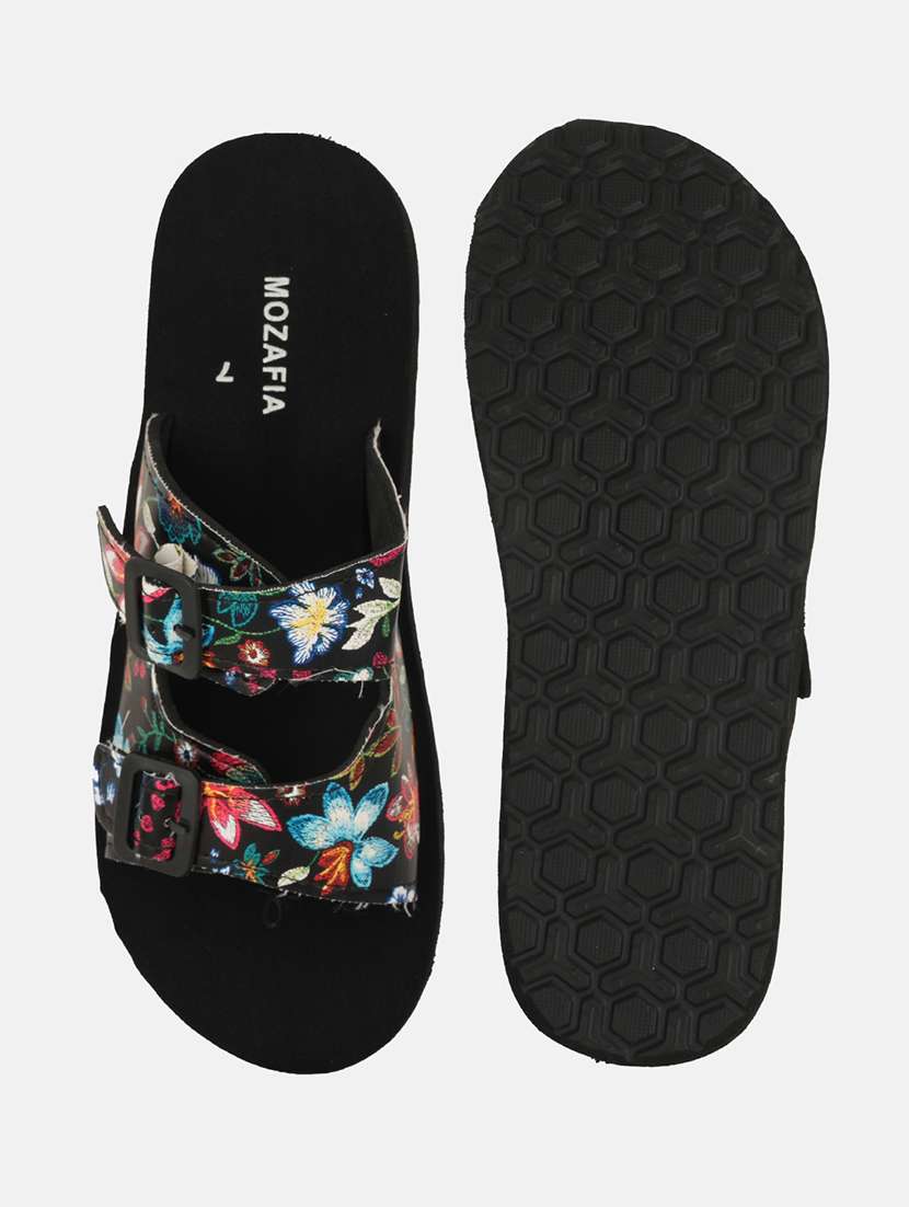 women printed slip on flat sandal - 22341463 -  Standard Image - 4