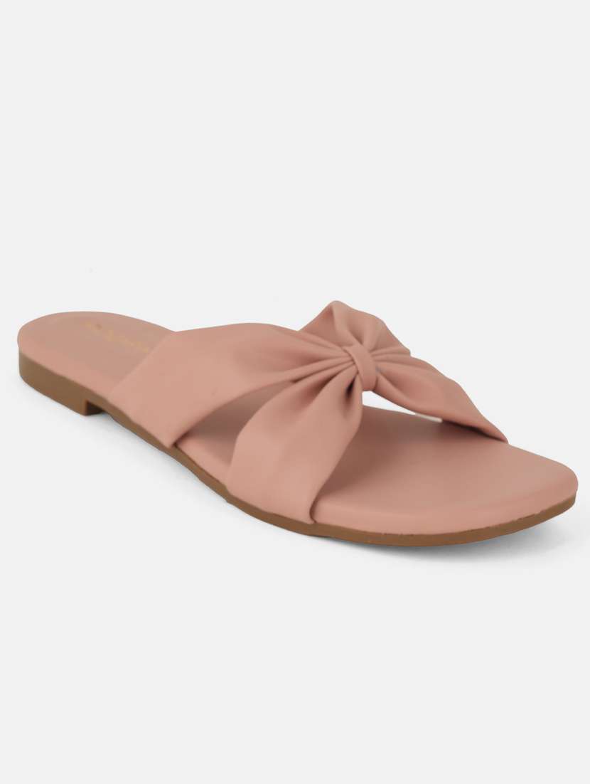 women solid slip on flat sandal - 22341464 -  Standard Image - 1