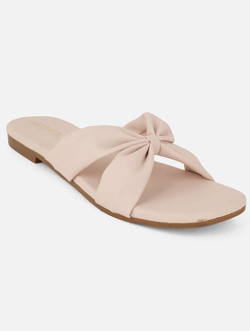 women solid slip on flat sandal - 22341465 -  Standard Image - 1