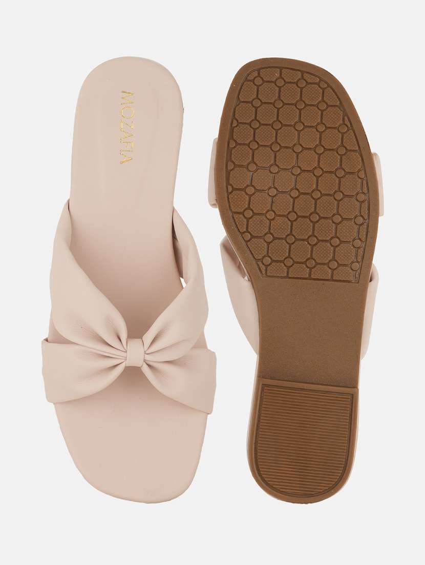 women solid slip on flat sandal - 22341465 -  Standard Image - 4