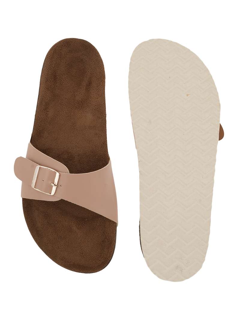 Women Solid Slip On Flat Sandal - 22341484 -  Standard Image - 4