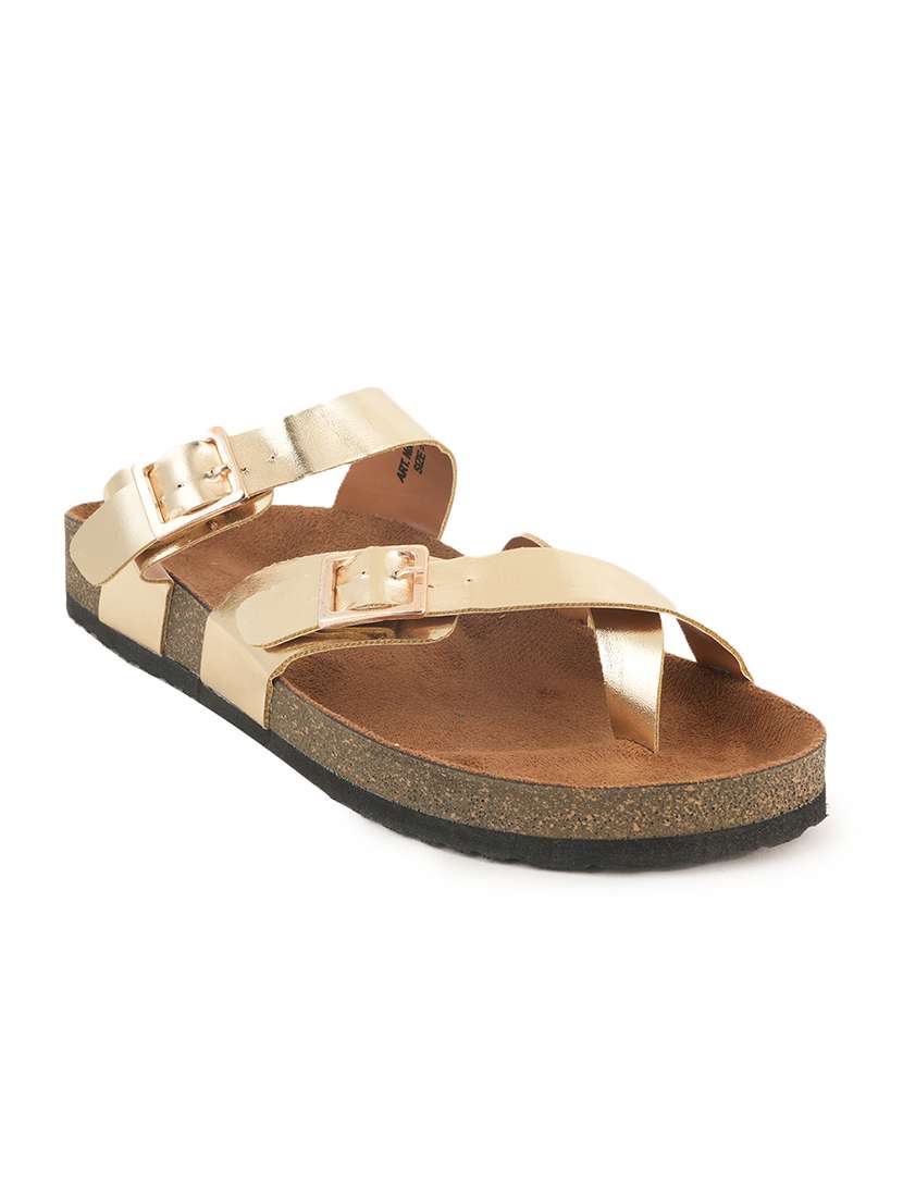 women solid slip on flat sandal - 22341489 -  Standard Image - 1