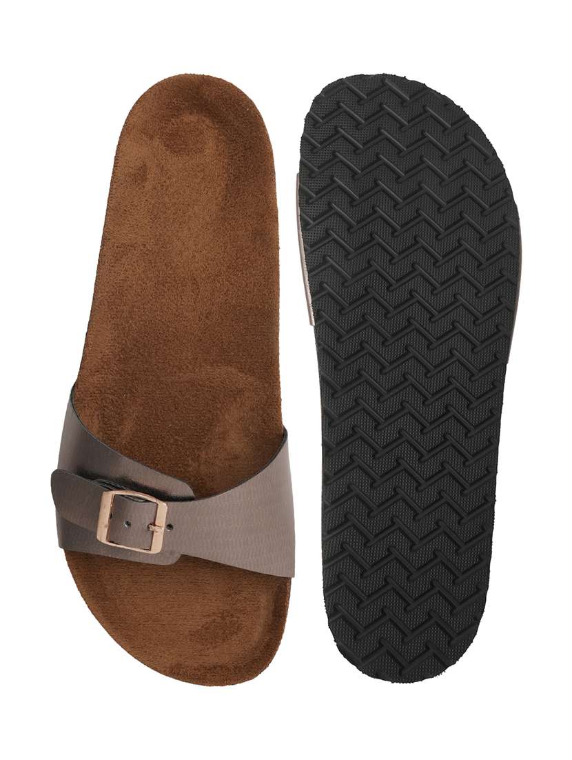 women solid slip on flat sandal - 22341491 -  Standard Image - 4