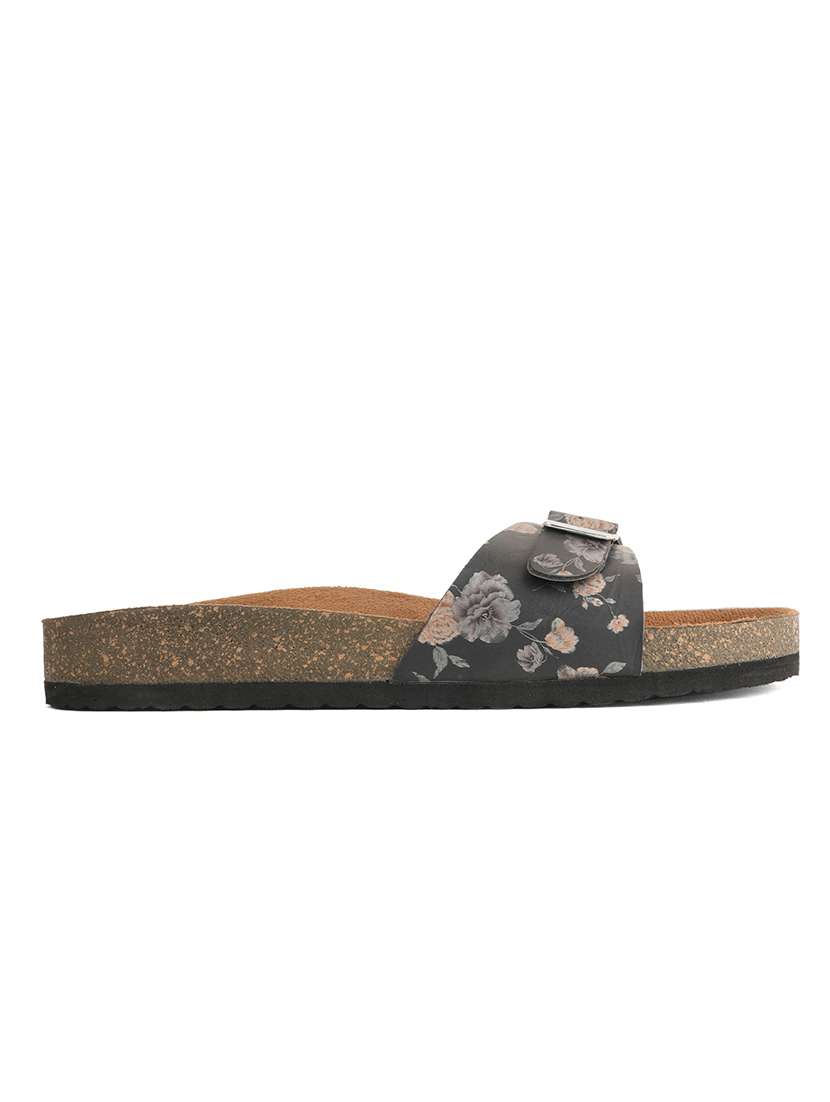 Women Printed Slip On Flat Sandal - 22341493 -  Standard Image - 1