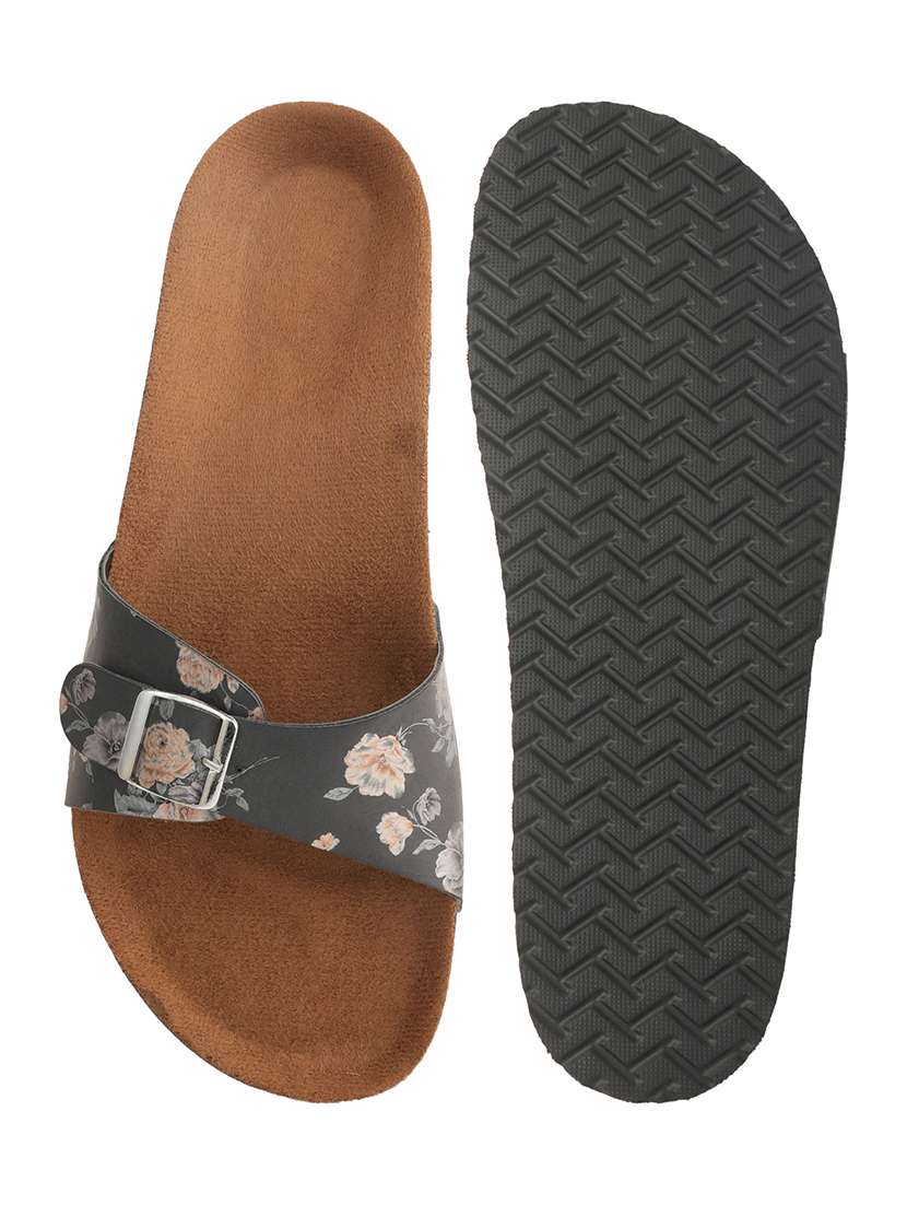 Women Printed Slip On Flat Sandal - 22341493 -  Standard Image - 4