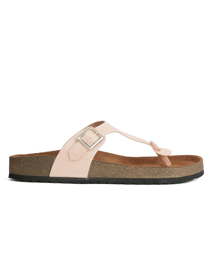women solid slip on flat sandal - 22341495 -  Standard Image - 1